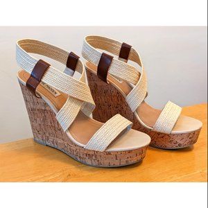 Steve Madden Cork Wedge - Size 10